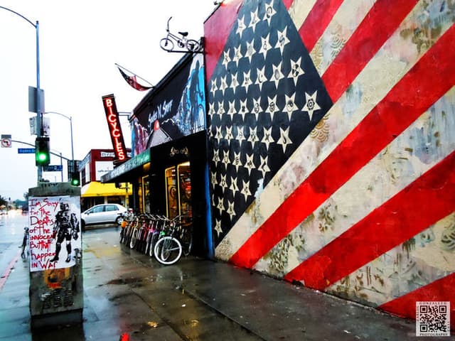  by Shepard Fairey in Los Angeles