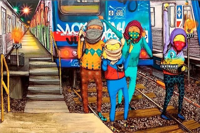  by Os Gemeos in New York City