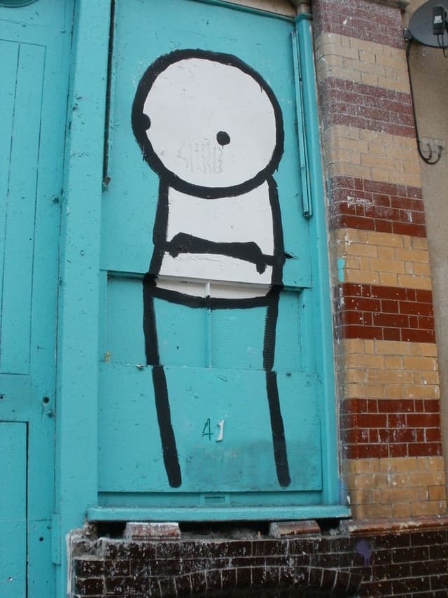  by stik in London