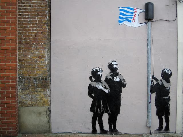  by Banksy in London